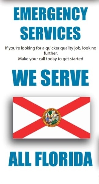 Emergency services, we serve all of Florida