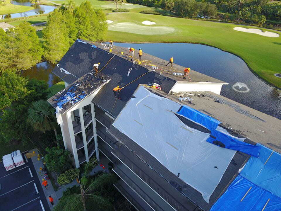 Large multifamily property served by Gold Coast Roofing